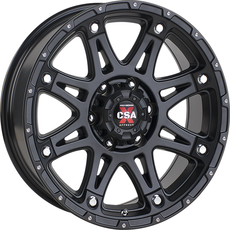 CSA-X Predator Satin Black Alloy - 16X8 5/150 P0