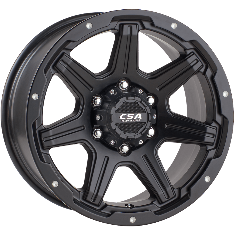 CSA Scorpion Large Cap Satin Black Alloy - 18X9 6/139.7 P20