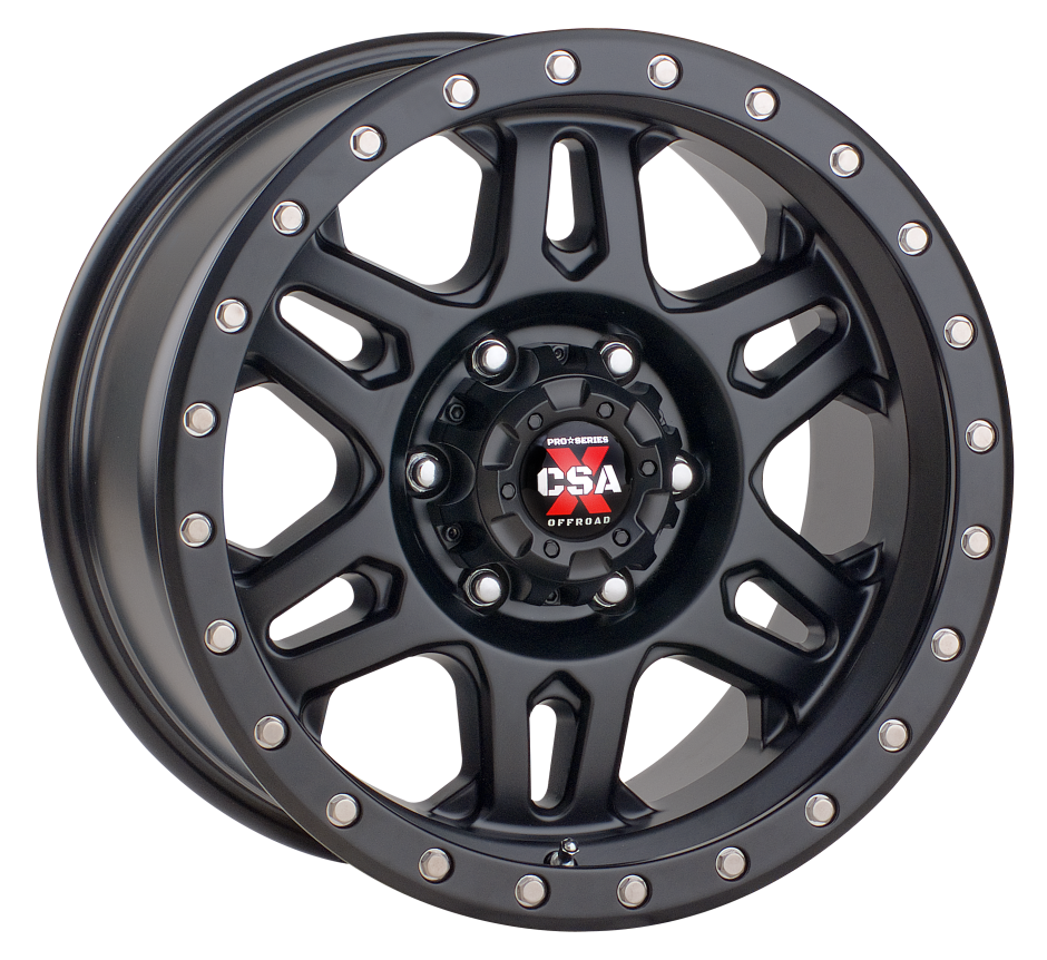 CSA-X Militant Satin Black Alloy - 17X9 6/139.7 P18