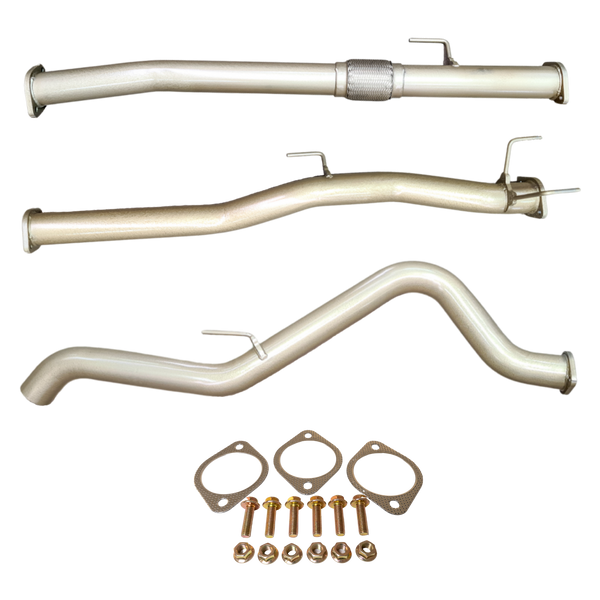 Pacemaker King Brown 3&quot; Stainless Exhaust - Isuzu D-MAX (2008-2012) 3.0L TD Turbo Back System