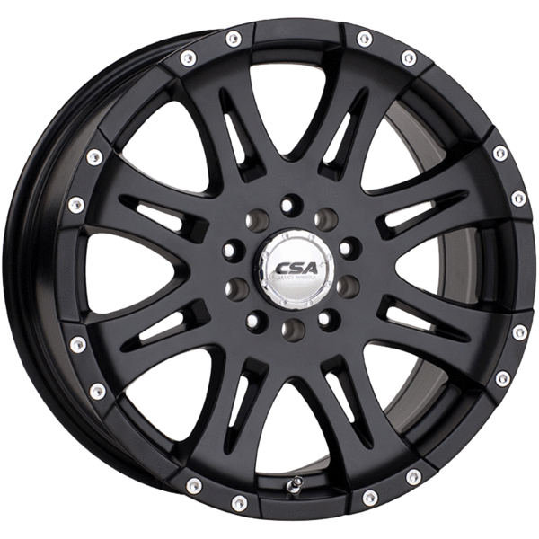 CSA Raptor Small Cap Satin Black Alloy - 16X8 5/114.3 P35