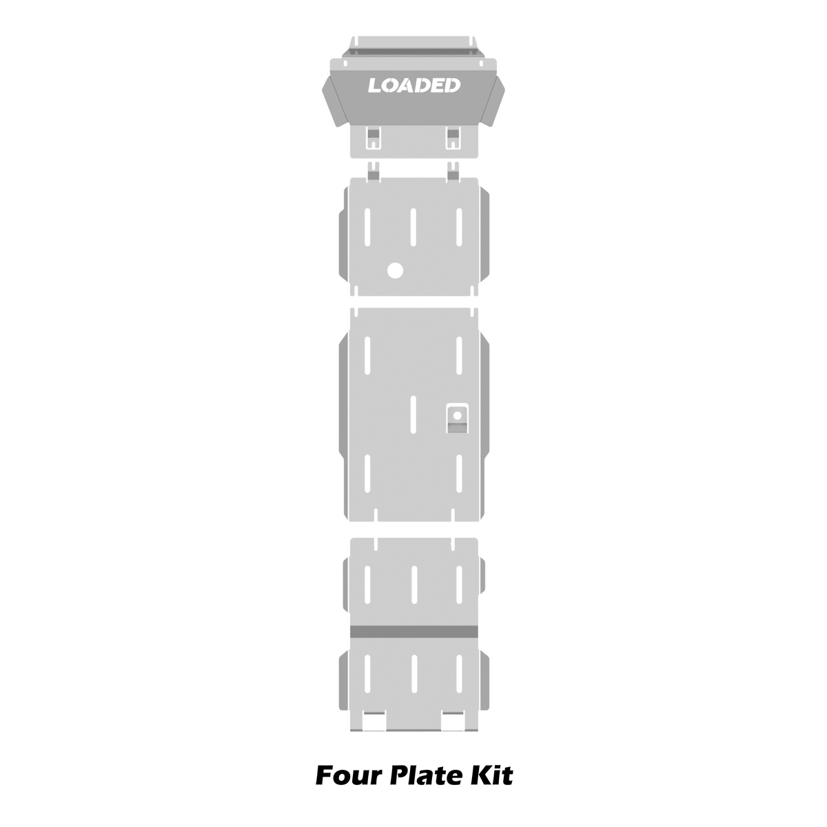 Loaded4X4 Premium 6mm Alloy Bash Plates For Isuzu MU-X (2021 Onwards)