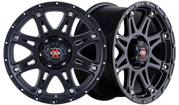 CSA-X Riot Satin Black Alloy - 17X9 6/139.7 P18
